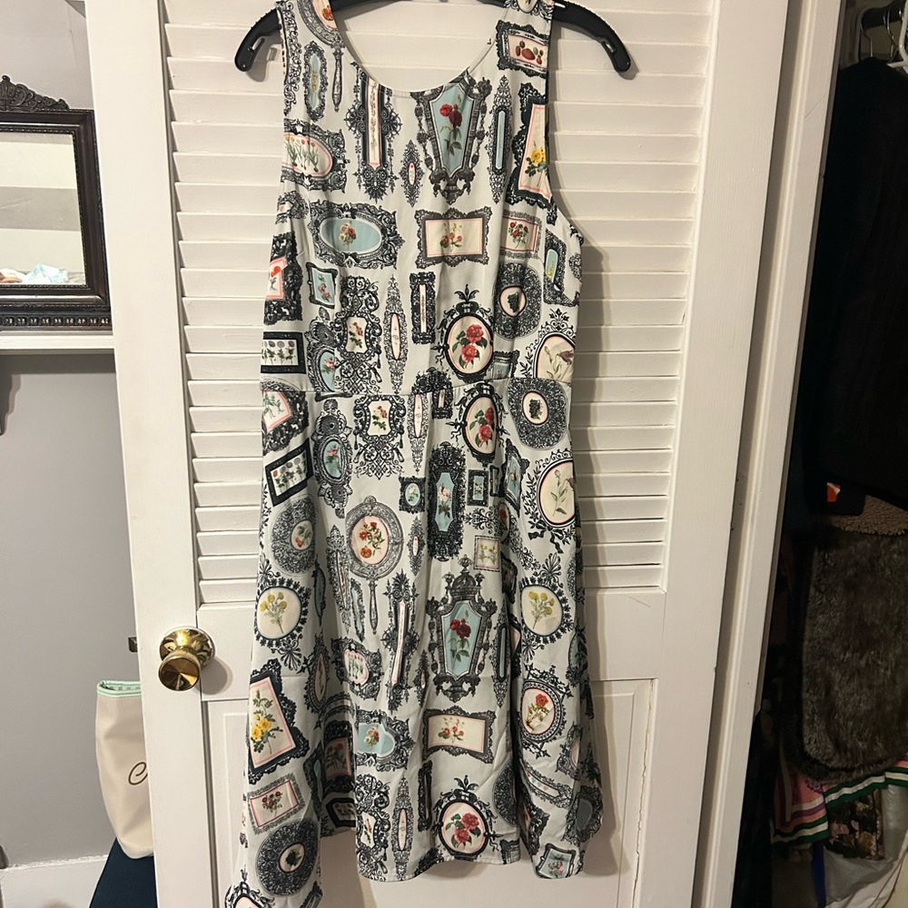 Framed Florals Anthropologie Dress